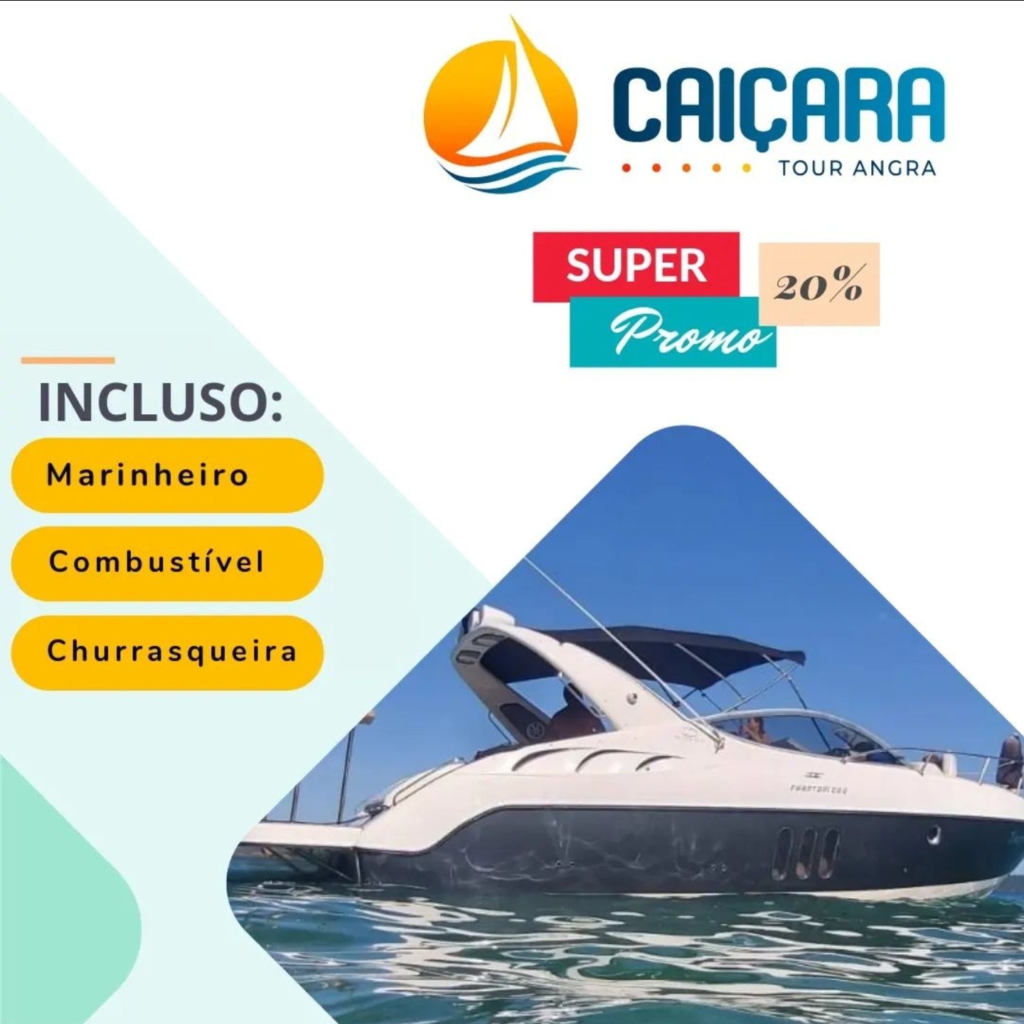 Aluguel de lancha em Angra | Caiçara Tour Angra