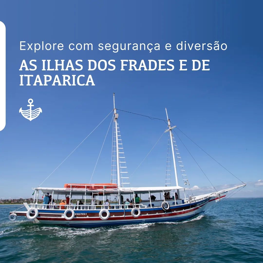 Passeio de Escuna em Salvador | Ilha dos Frades e Itaparica | Apolônio Turismo - Salvador-Ba