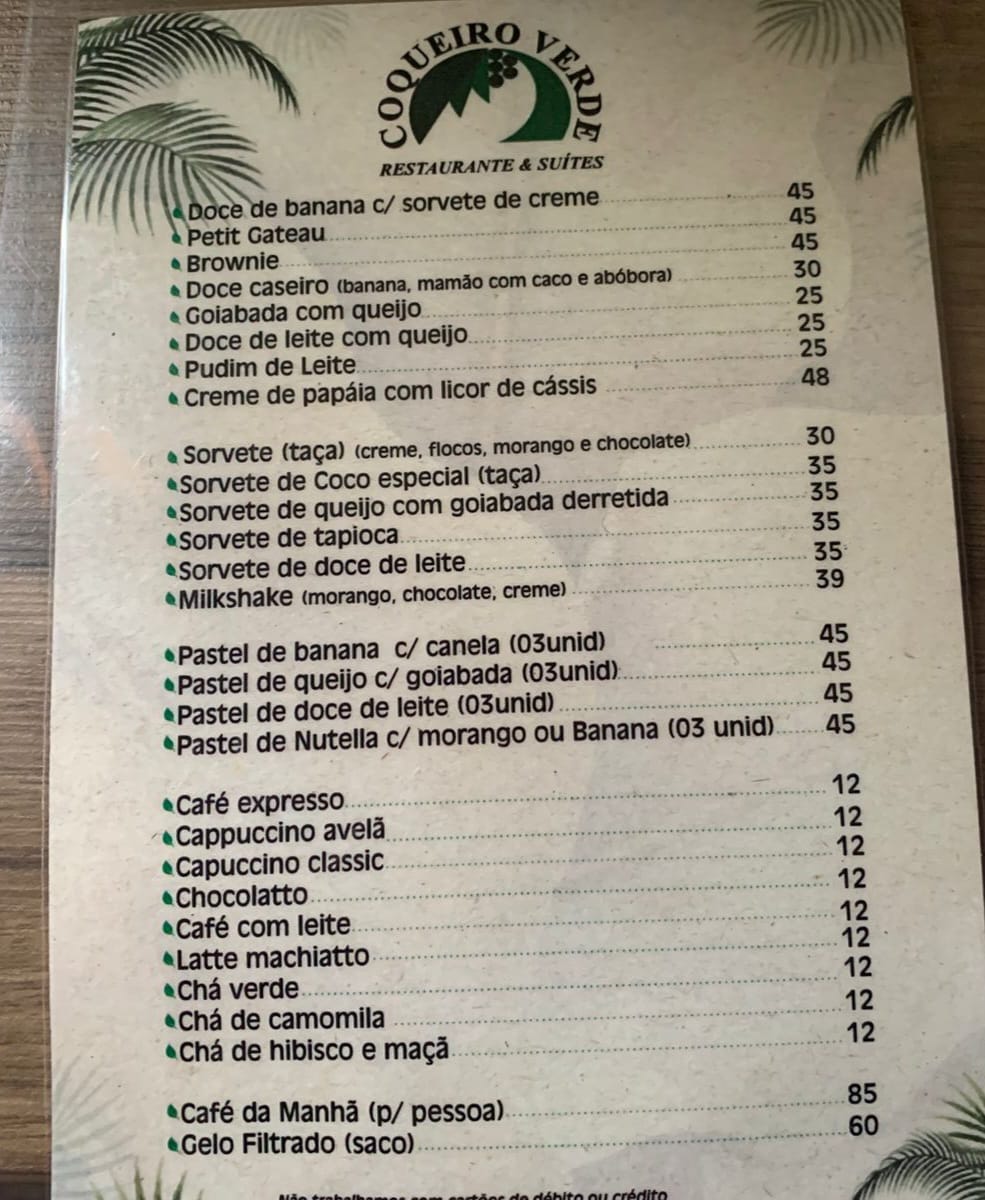 Restaurante Coqueiro Verde