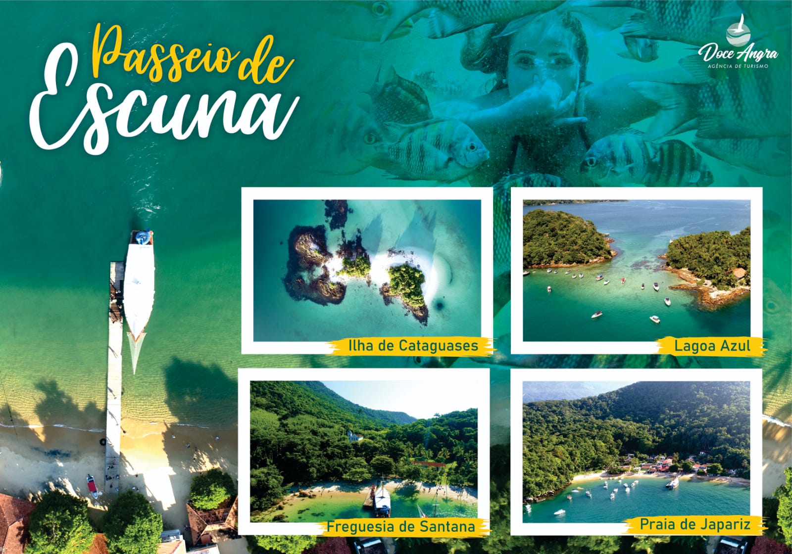 PASSEIO DE ESCUNA COMPARTILHADO