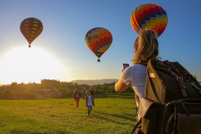 Passeio de Balão Com tupi