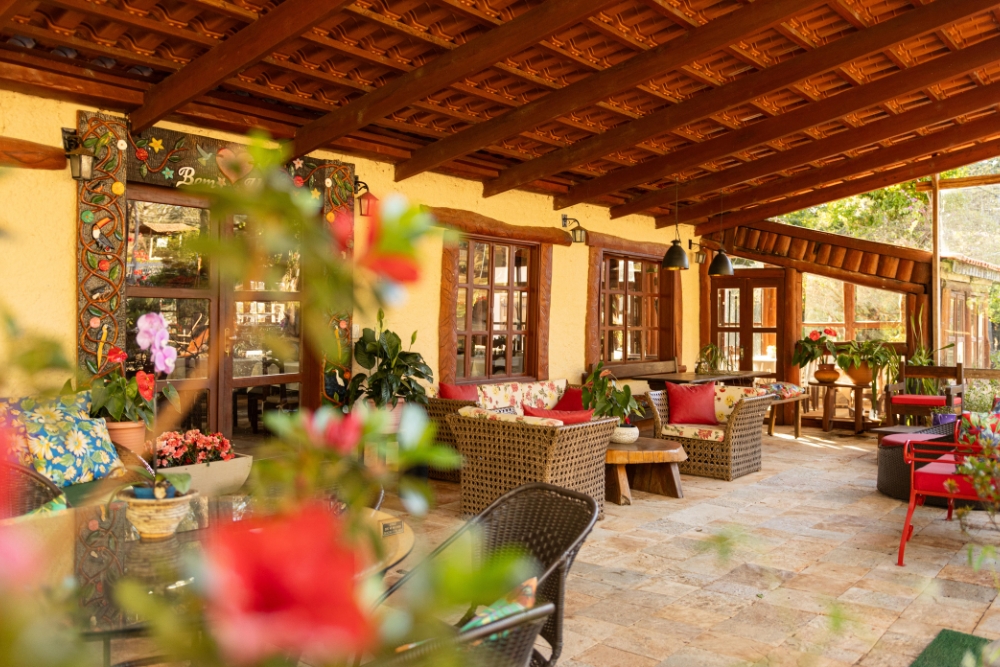 Café da manhã na Pousada São Bento